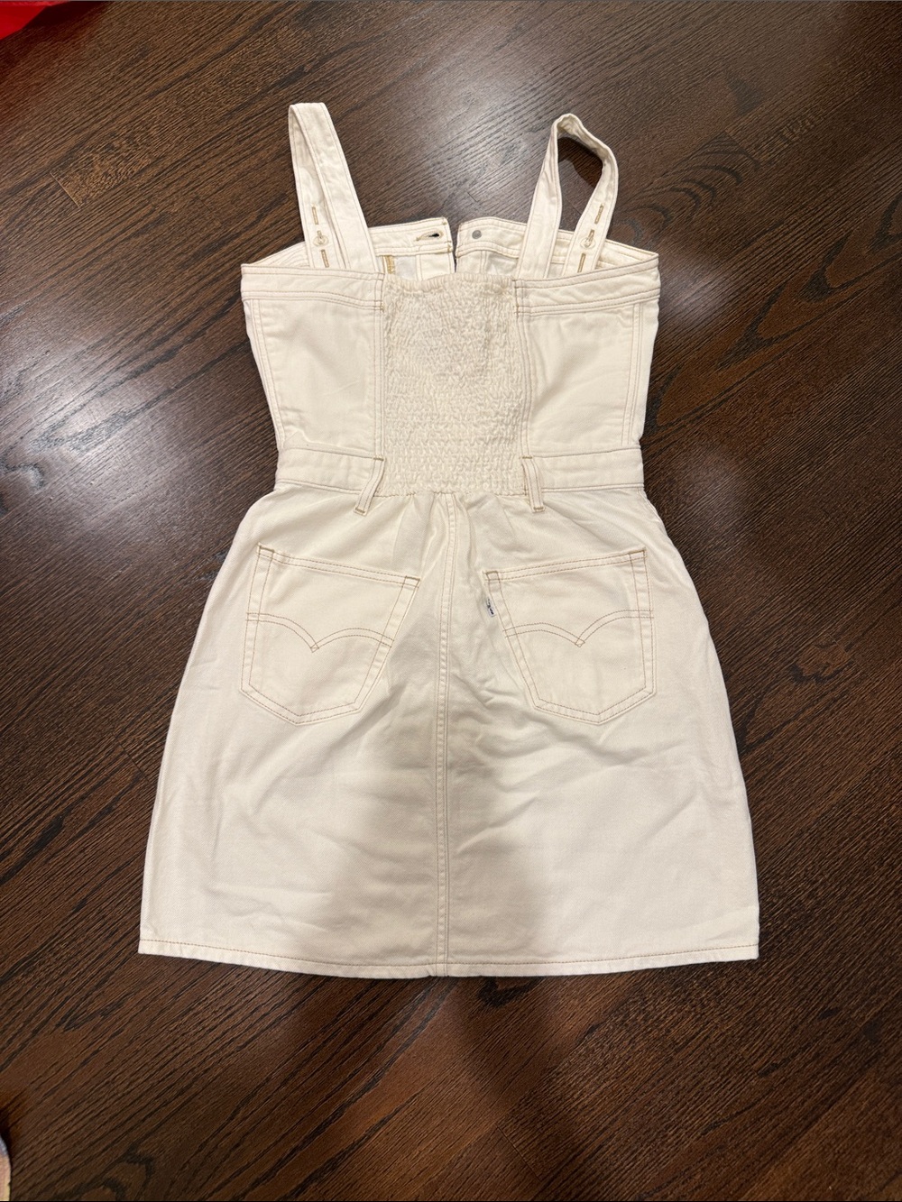 Levi's Cream Denim Iconic Button-Up Dress